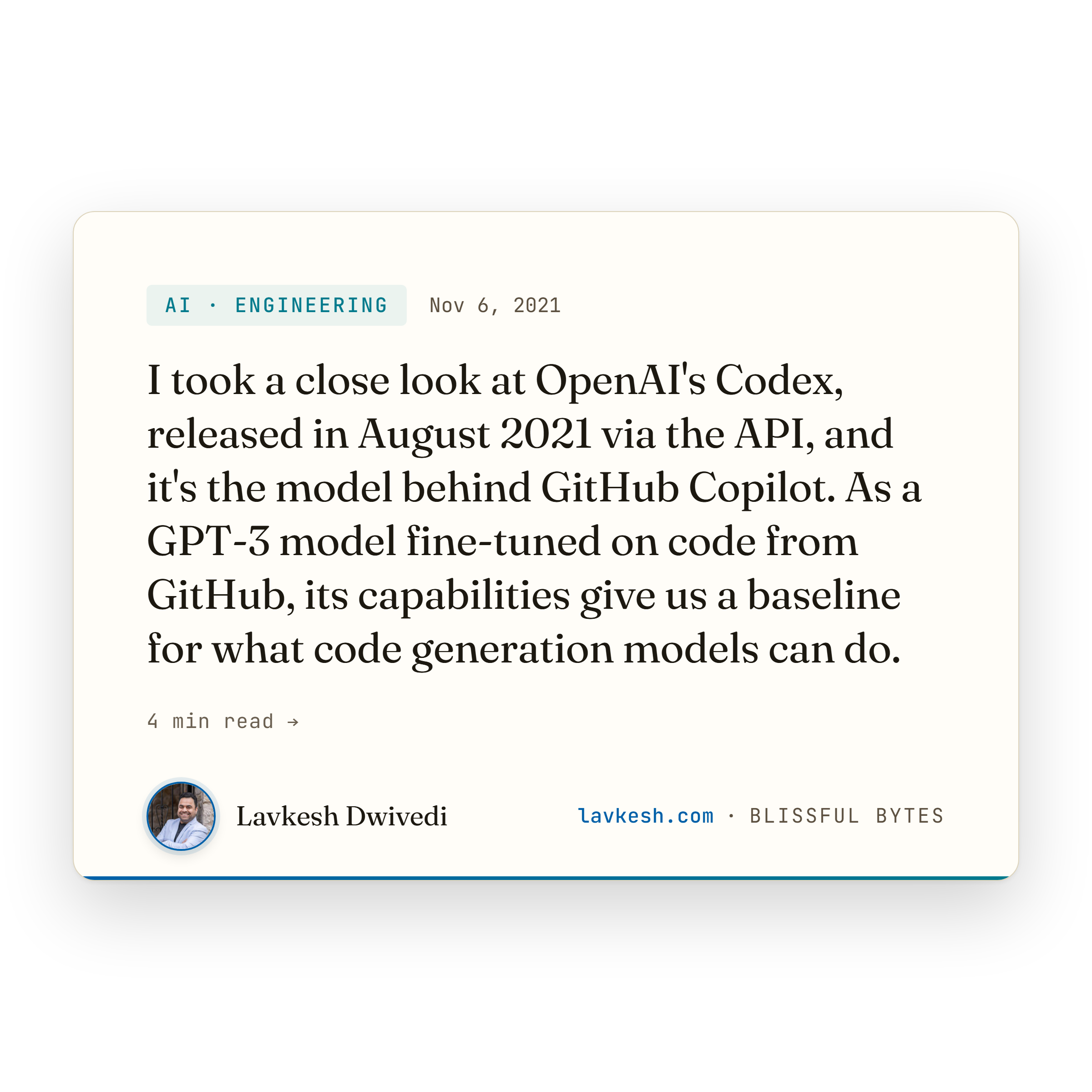 Codex Generates Code