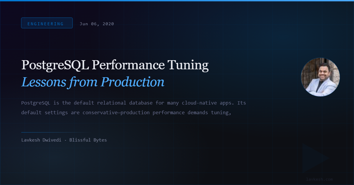 PostgreSQL Performance Tuning Lessons from Production
