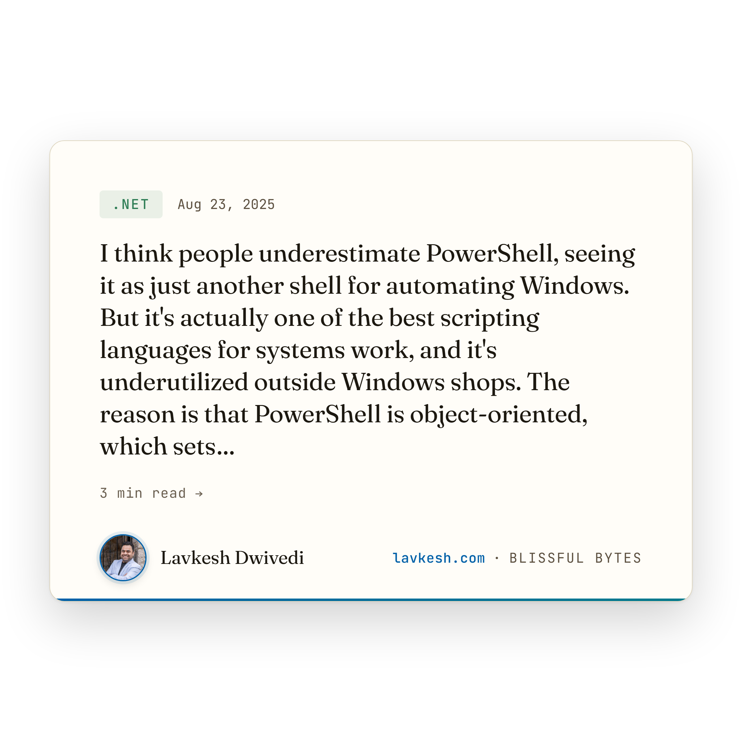 PowerShell Is Underrated