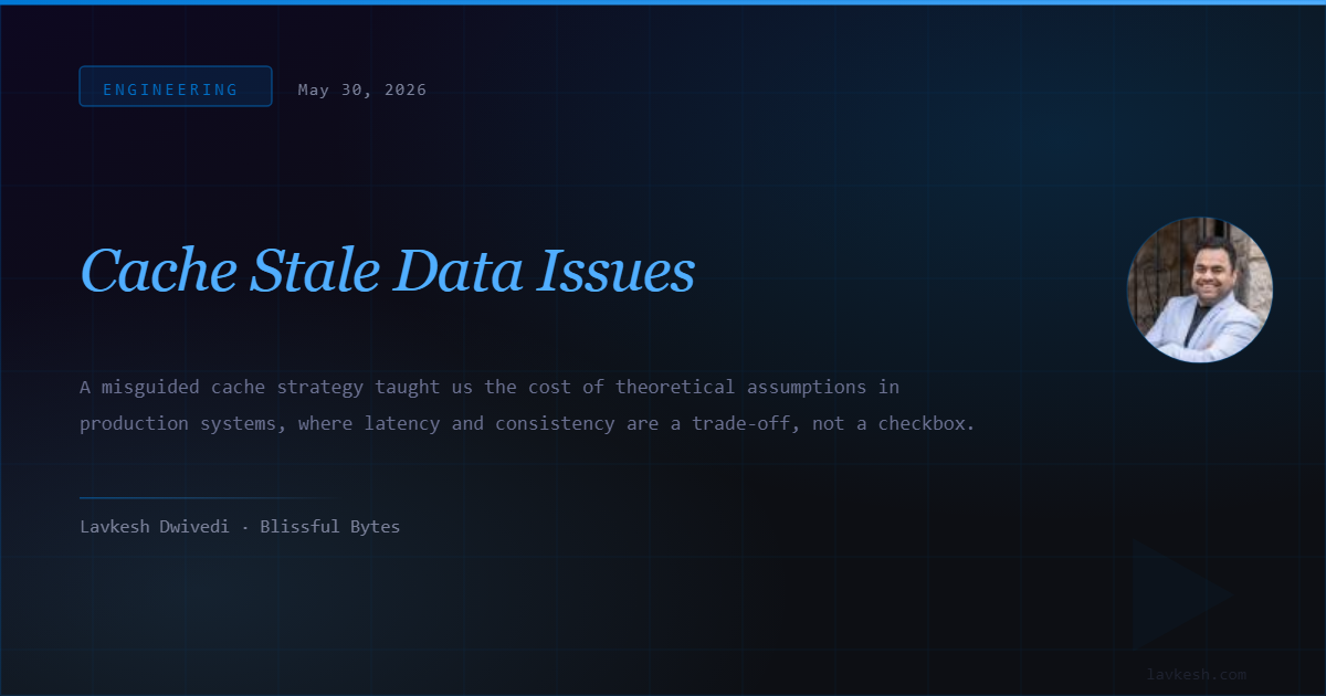 Cache Stale Data Issues